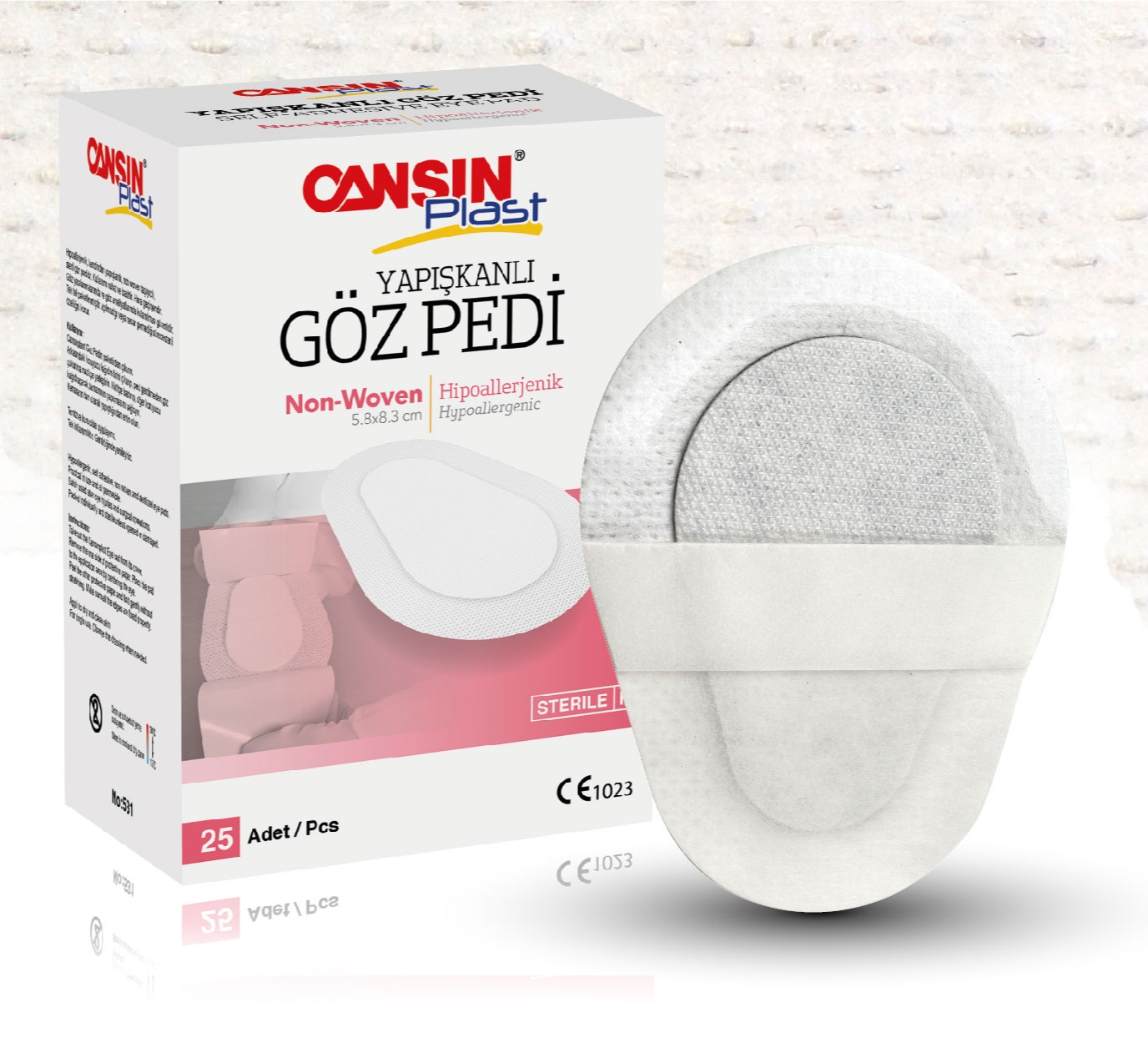 Пов'язка для очей CANSIN® Plast, 5,8x8,3см